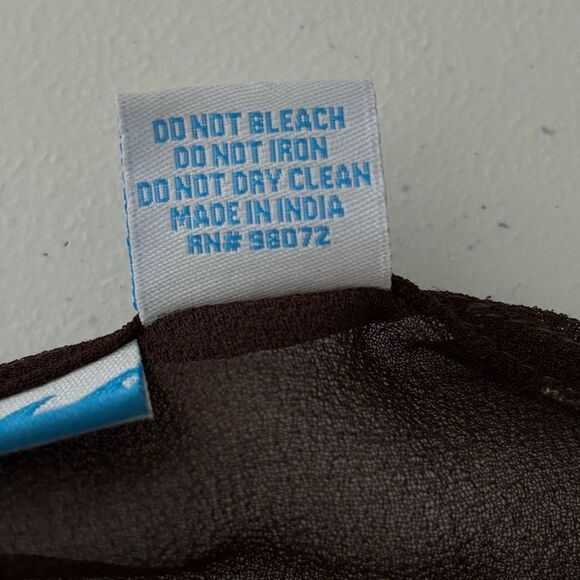 Vintage Women’s 2X Sheer Brown Caftan‎ Cover-Up Tunic Top Gold Embellished Trim - Picture 10 of 14